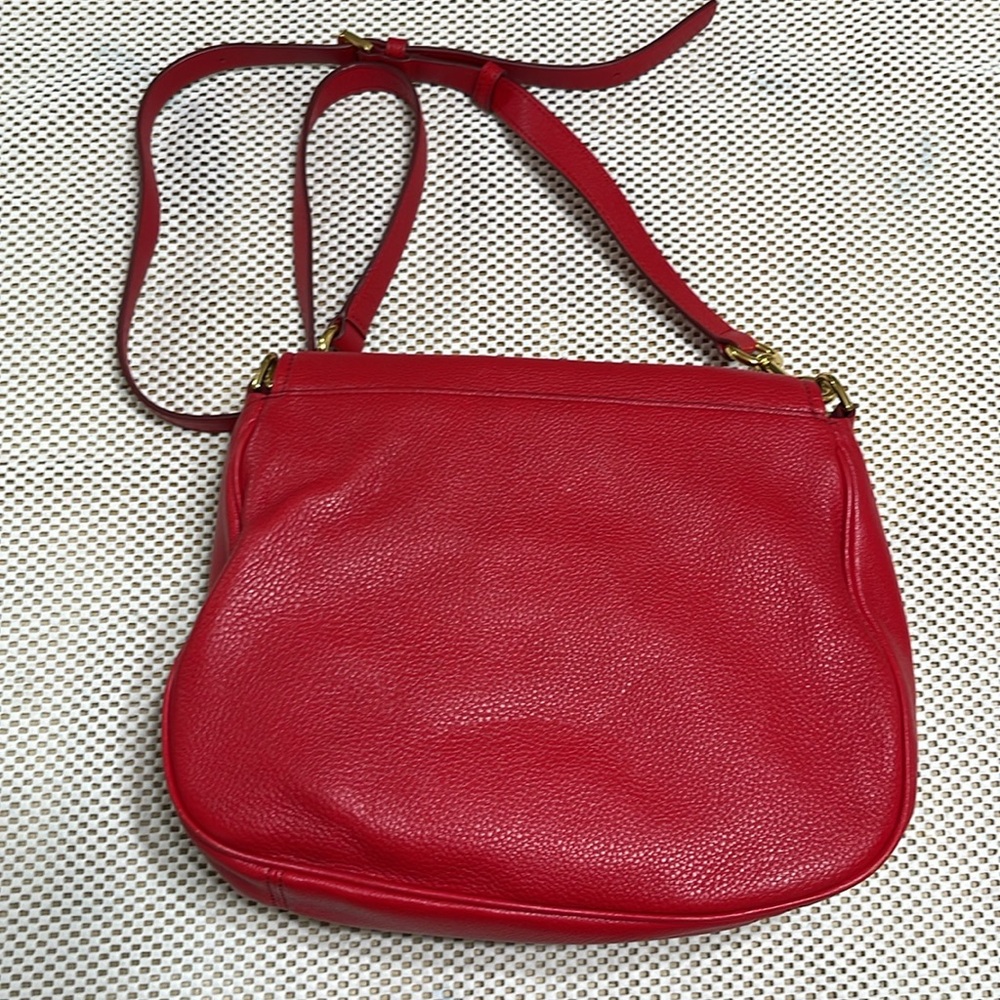 Marc Jacob’s Red Leather Empire City Crossbody Purse - Picture 2 of 15